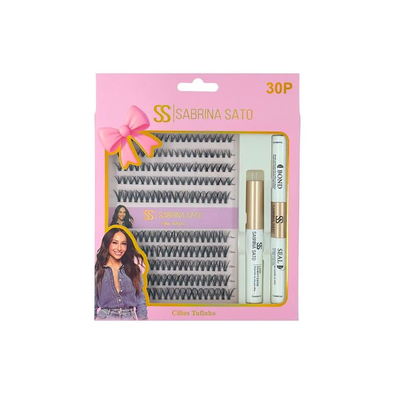 Kit de cílios postiços em tufinhos Sabrina Sato 30P